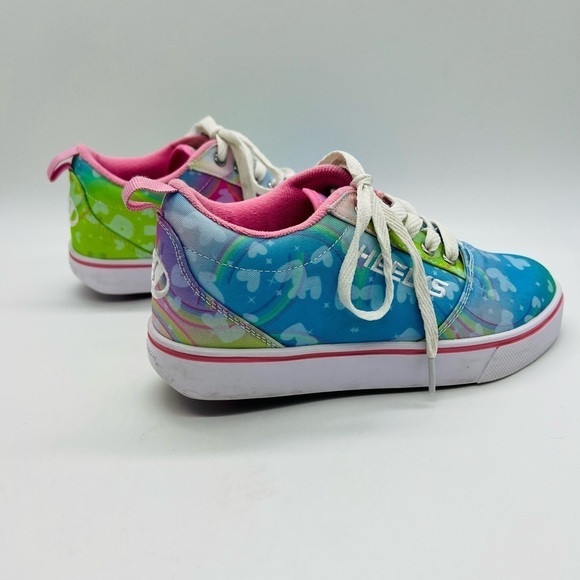 HEEELYS PRO 20 PINK & SKY BLUE ROLLER SNEAKERS YOUTH SZ 5 OR WOMENS SIZE 6 - Picture 15 of 15